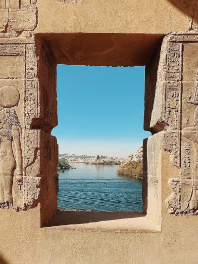 River Nile from Temple of Philae