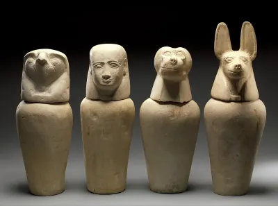 Canopic Jars from Tomb MMA 832
