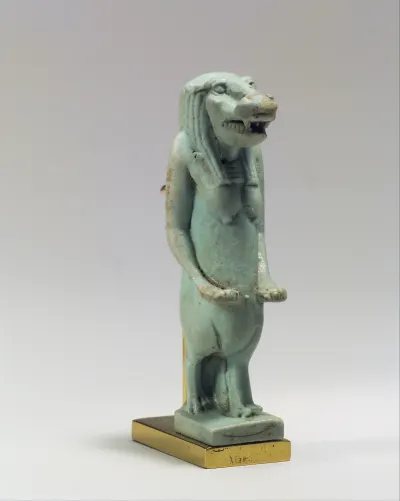 Faience amulet of the goddess Taweret