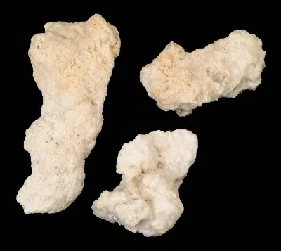 Raw natron, the naturally occurring mineral that the ancient Egyptians harvested in large quantities for use in mummification. Formed throug