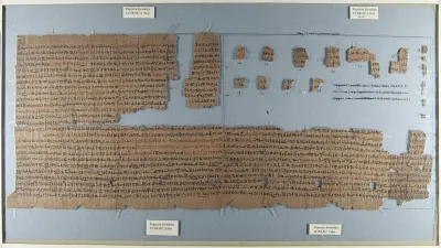 Brooklyn Papyrus, recording snakebites. It also lists the names of a number of species of snakes including a description of their appearance