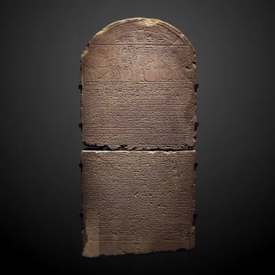 The Bentresh Stela, dating to the Late Period (c. 700 to 500 BCE). Its story, set in the reign of Ramesses II, tells of Princess Bentresh, p